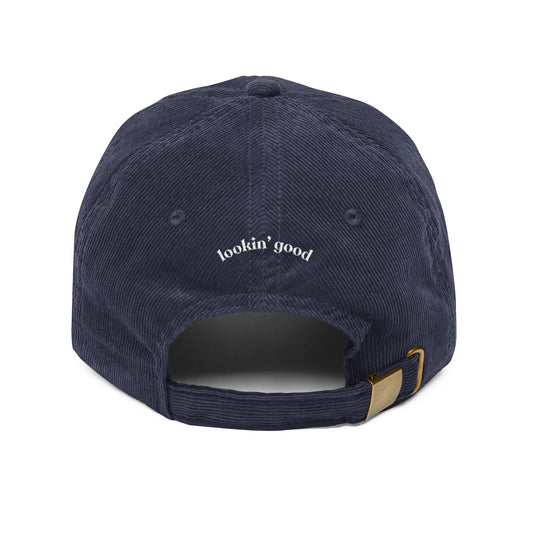 Lookin' Good - Navy - Corduroy Baseball Cap