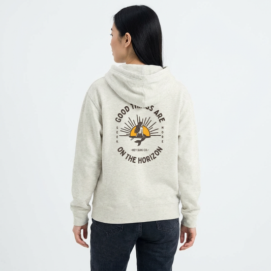 Good Things - Heather Sand - Zip-up Hoodie