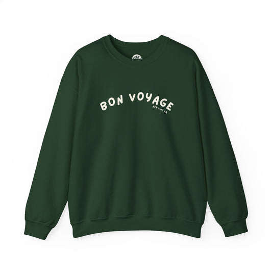 Bon Voyage - Dark Olive - Crewneck