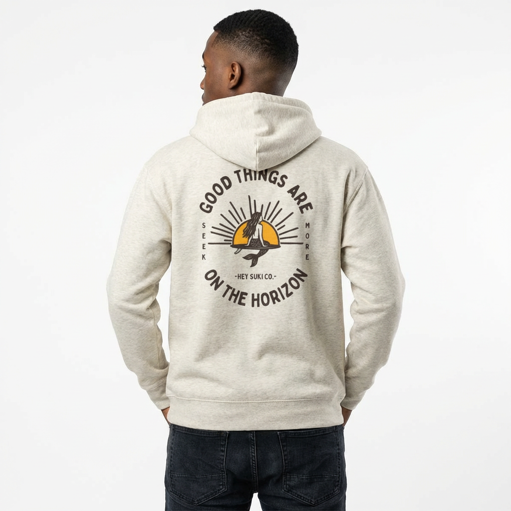 Good Things - Heather Sand - Zip-up Hoodie
