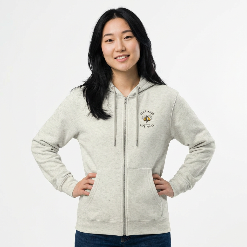 Good Things - Heather Sand - Zip-up Hoodie